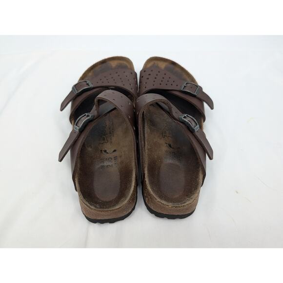 Birki's by Birkenstock Freeport Sandals Women's 7 EU 38 Brown Perforated - Picture 7 of 8